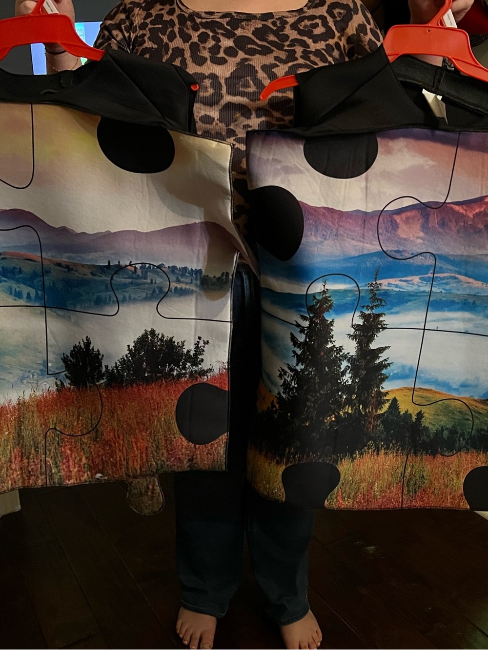 Adult Couple Puzzle Pieces Costume